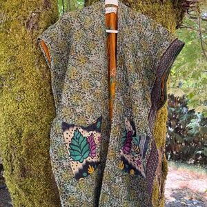 Kantha Bae Vintage Cotton Ruana